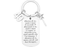 KTIAVO Regalo Compleanno Portachiavi Compleanno Regalo 40 Anni Donna Regalo 40 Anni Uomo Regalo Donna Compleanno Regalo Fonna 40 Anni Regalo Uomo 40 Anni Regali Divertenti Idee Regalo Donna Compleanno