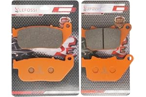 LE LEFOSSI Front Rear Carbon Fiber Brake Pads for Compatible with Harley Davidson XL 883 1200 Sportster 2004-2013 FA381F FA387R