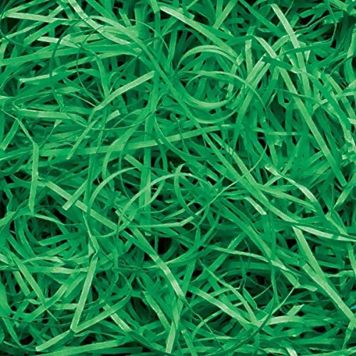 Green Shredded Paper - Ideal for Gift Boxes and Hampers Filling (2 kg)