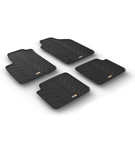 3D Gummi Fussmatten passend für FIAT Abarth 500 500c | 2007-2020 | passgenau