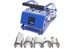 BURUIYOTEN Thermo Presse Becher Hitzepresse Tassendru Becherpresse Mug Maschine Diy FüR Kaffeetassen Tassen Horizontale Thermotransfer Becherbackmaschine Transferdruck Tassenpresse Sublimation HeißPressmaschine