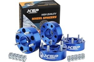 KSP PERFORMANCE 5x5 Wheel Spacers for JK XK WJ WK, 2"（50mm Hubcentric Spacers with 1/2-20 Studs 71.5mm Bore Forged for 1999-2010 Grand Cherokee, 2005-2010 Commander, 2007-2018 Wrangler, 4Pcs Blue