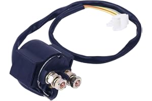 Glixal ATMT1-138 Starter Relay Solenoid 139QMB 157QMJ Motor GY6 50cc 125cc 150cc Chinese Scooter Moped ATV (18" Wire)