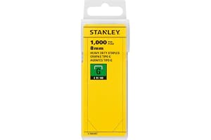 Stanley 1-TRA705T 8 mm Krafting Häftklammer, 1000 Stycken