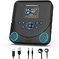 Monodeal CD Player Portable with TFT Display, 2024 Portable CD Player with Bluetooth, Personal CD Player for Car, Rechargeable CD Player with Speakers, Anti-Skip CD Player with Headphones