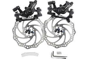 GUOFANG Kit Freno a Disco per Bicicletta, Pinza Freno Meccanico a Disco, Freno a Disco Universale Anteriore e Posteriore