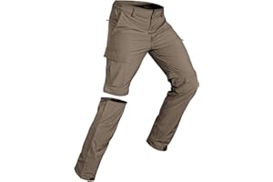 ‎WESPORNOW Wespornow Herren Zip-Off-Wanderhose-Abnehmbar-Trekkinghose, Atmungsaktiv Outdoorhose Arbeit Hosen Schnell Trockend Sommer Funktionshose mit 5 Taschen