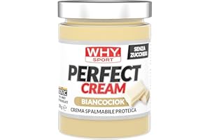 WHY SPORT PERFECT CREAM - Crema Proteica Spalmabile Biancociok - Crema Spalmabile con Proteine Isolate - Senza Glutine - 300 gr
