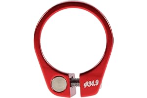 VGEBY Bike Quick Release Seat Post Clamp Aluminium Alloy Clamp Fit for 30.4/30.8/31.6mm (Color : Red)