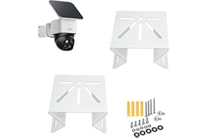 TEKCAM Montaż narożny na ścianę zewnętrzną, kompatybilny z Eufy Security SoloCam S340/E30/E42, Security 4G LTE Cam S330, 2 sztuki, uchwyt narożny do kamer CCTV, szeroki kąt do użytku wewnątrz i na zewnątrz