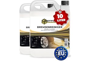 ‎MRM CHEMICALS MRM Chemicals – Bremsenreiniger 2 x 5L Kanister – für Auto, Motorrad & Fahrrad – entfernt Öl, Fett, Bremsstaub, Klebereste – Werkstatt-Entfetter, schnell trocknend, rückstandsfrei