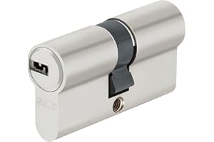 ABUS Cylindre profilé D6XNP 40/60 avec 5 clés et carte de code - Serrure pour la sécurité de la porte d'entrée et de la porte d'appartement - Cylindre double avec fonction d'urgence et de danger