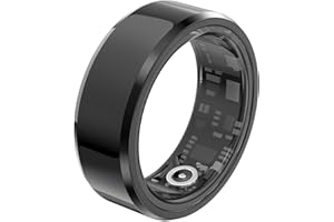 Cuifati Smart Ring Health Tracker, Sleep Quality Monitor Fitness Step Counting Ring with Charging Cable, Phone Selfie Remote Control, IP68 Waterproof and Dustproof, for Android IOS (11)