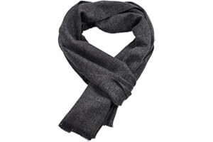 FAIRYGATE Mens Scarves Classic Cashmere Warm Long Winter Solid Business Scarf
