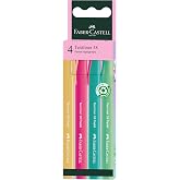 Faber-Castell Fosforlu Kalem 38 Pastel Renkler 4'l&uuml;