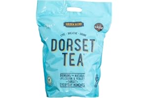 Dorset Tea Sunshine Blend Bulk Pack 1100 Biodegradable Black Tea Bags for Catering, Sharing, Office Tea Breaks - 100% Rainforest Alliance Certified