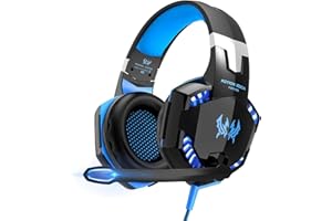 JIGERJS Auriculares Gaming Estéreo con Cancelación de Ruido | Cascos Gaming para Juegos en PS4/PC/Xbox/One/Switch/Tablet/Móvil - Micrófono Incorporado