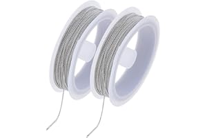 DICOSMETIC Catene in acciaio inox 20 m per collana 1 mm catena di bracciale in metallo sciolto catena di maglie saldate per donne e uomini fabbricazione di gioielli fai da te