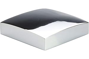 Jackson Woodturners Forge Chrome Flat Cap for 90mm Newel Post, Full Cap