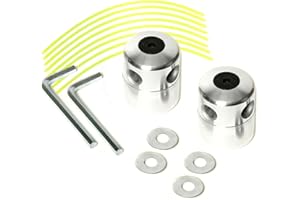 Samos® Cabezal Desbrozadora Universal Profesional 2 en 1 con Cadenas Metálicas – Accesorio de Repuesto Compatible con Desbrozadoras Kawasaki Stihl Husqvarna – Recambio Duradero Cortar Hierba y Maleza