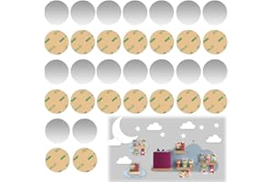 AZWOOD Metallplättchen Selbstklebend für Tonie Figuren, 32 Stück Haftgrund für Magnete, Metallscheiben aus Edelstahl für Regal Tonies - Extra Starker Halt für Toniefiguren