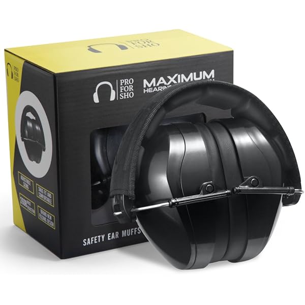 GUCHO Adjustable Noise Reduction Safety Ear Muffs, 34 DB NRR 1 Pack