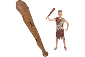 AYBUY Aufblasbarer Baseballschläger, Gestreift Aufblasbare Requisiten, Keule Aufblasbare Requisiten, für Höhlenmenschen-Mottoparty, Cosplay, Pool-Partys, Karneval