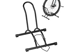 Urban Deco Soporte Bicicleta Suelo, Soporte para Aparcar Aparcamiento para Bicis de Suelo, Caballete Bicicleta Interior y Exterior