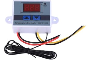 KIMISS 12V Przełącznik Temperatury Termostat 12 Woltów Pour Vr Dc 12V 120W Cyfrowy Regulator Temperatury Przełącznik Termostatu z wodoodporną sondą Czujnika