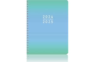 KAICN 2024-2025 Monthly Planner, from Jan.2024 - Dec.2025 24 Months for Planning,Twin-wire Binding, PVC Hardcover with Monthly Goals,Reminder,Priorites 7’’ x 9’’