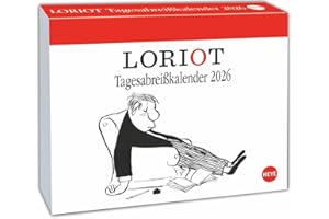 Loriot Tagesabreißkalender 2026: Kultiger Humor-Tischkalender, Abreißkalender für jeden Tag. Kalender 2026 zum Aufstellen oder Aufhängen. (Tagesabreißkalender Heye)