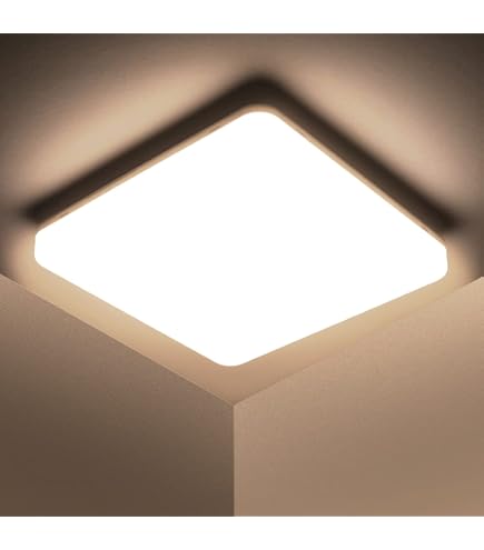 Modee Plafondlamp LED - 29.3cm - 18W - Plafonnière - Neutraal Wit Licht Vierkant Zwart Per Stuk