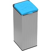 Mongardi 7413C01 Support Sac Tri Sélectif 4' Otto Avec Housse Jaune - 80-110 Litres