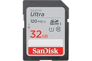 SanDisk Ultra 32GB SDHC Memory Card, Up to 120 MB/s, Class 10, UHS-I, V10, 3 packs