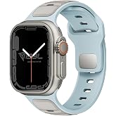 Babilden Apple Watch Series SE/11/10/9/8/7/6/5/4/3 ile Uyumlu Silikon Kordon 46mm/45mm/44mm, Series 10 42mm/41mm/40mm/38mm