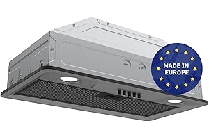 Wiggo Dunstabzugshaube 60cm schwarz I Kaminhaube zur Wandmontage für Abluft & Umluft Dunstabzug 300m³/h I Touch-Steuerung I Inkl. Fettfilter & 2x Aktivkohlefilter