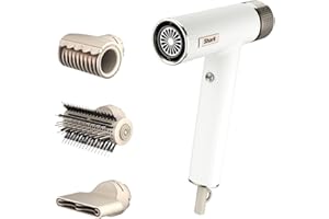 Shark SpeedStyle Hair Dryer & Finisher RapidGloss for Straight and Wavy Hair, 3 Stylers, Quick Dry, for All Hair Types, No Thermal Damage, Ionic, Silk HD333EU (EU Plug)