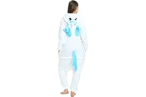OVENDER Pigiama Kigurumi Tuta per Carnevale Natale Festa Costume da Party Animale Halloween Cosplay Adulto Monopezzo Onesies Unisex Donna Uomo