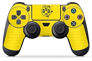 Skin kompatibel mit Sony Playstation 4 PS4 Controller Folie Sticker BVB Borussia Dortmund Offizielles Lizenzprodukt