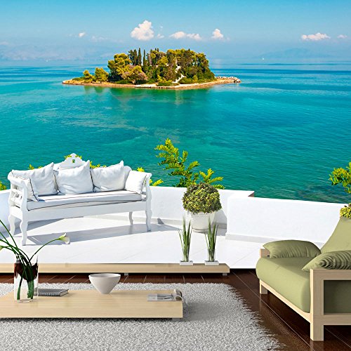 FOTOTAPETE 400x280 cm - VLIES TAPETE PREMIUM - PROFI QUALITÄT - Top moderne Wanddeko - Riesen Wandbild - Top Design Tapete - Neue exklusive Edition mit noch besser Druckauflösung - Deutsches Premium Vlies - Landschaft Meer Natur c-C-0037-a-a