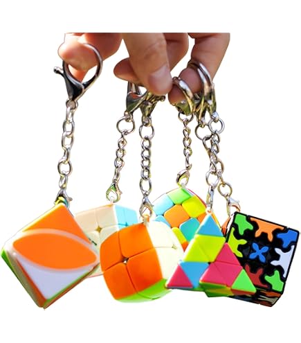 Yealvin Mini Speed Cube Set, Stickerless Puzzle Cube Bundle of 2x2