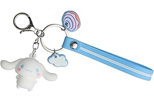 ENHOT Kuromi Porte-clés, Hello Kitty Porte Clés, Porte-clés Mignon pour Filles Anniversaire Cadeau de Noël