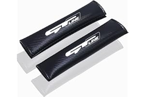 EAGLEG 2 Piezas Almohadilla de Protectores Cinturon de Seguridad de Coche para K-IA Ceed GT GT Line, Cómodas Hombreras de Fibra de Carbono - Accesorios de Interior, GT~Line