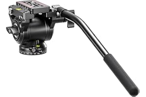 Leofoto - Cabezal de Vídeo Fluido - Aluminio Avión - Bajo Peso - Capacidad de Carga: 4 kg Videógrafo exigente - BV-5