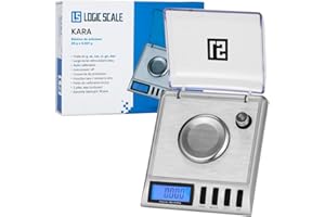 Logic Scale - Balance haute précision pesant à 0,001g avec une capacité de 20g - Ecran digital LCL - Modèle pour bijoux, poudre, liquide ou encore cuisine. Piles incluses