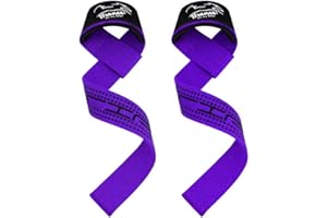 BRANCE Weight Lifting Straps Fitness Padded Cotton Wrist Support Gel Advanced Grips Dumbbell Bar Wraps Heavy Duty Gym Bodybuilding Straps Power Deadlift Barbells Non Slip Exercise