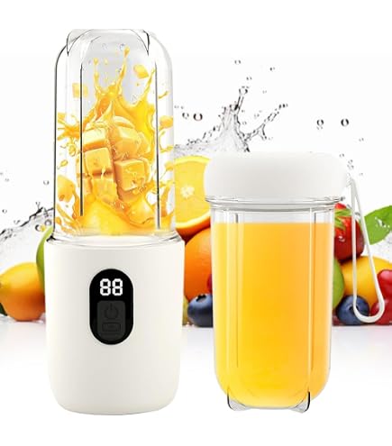Mixeur Portable Sans Fil – Presse-agrumes électrique Avec écran Numérique – 1500 MAh – 20 800 Tr/min – Parfait Pour Voiture, Camping, Bureau - 12