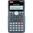 Flair FC-100MS Desktop Series Scientific Calculator | 300 Functions with 40 Scientific Calculations | Two Line Display | 10 + 2 Digits Calculator | for Student & Financial Work | Black, Pack of 1