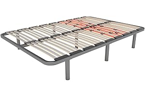 LA WEB DEL COLCHON Somier Multiláminas Regulador 150 x 200 x 5 cms. (7 Patas Incluidas)