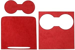 Alfanxi Center Console Wrap Cover Kit, Italy Alcantara Material Center Console Protector Accessories for Tesla Model 3/Model Y (Red)